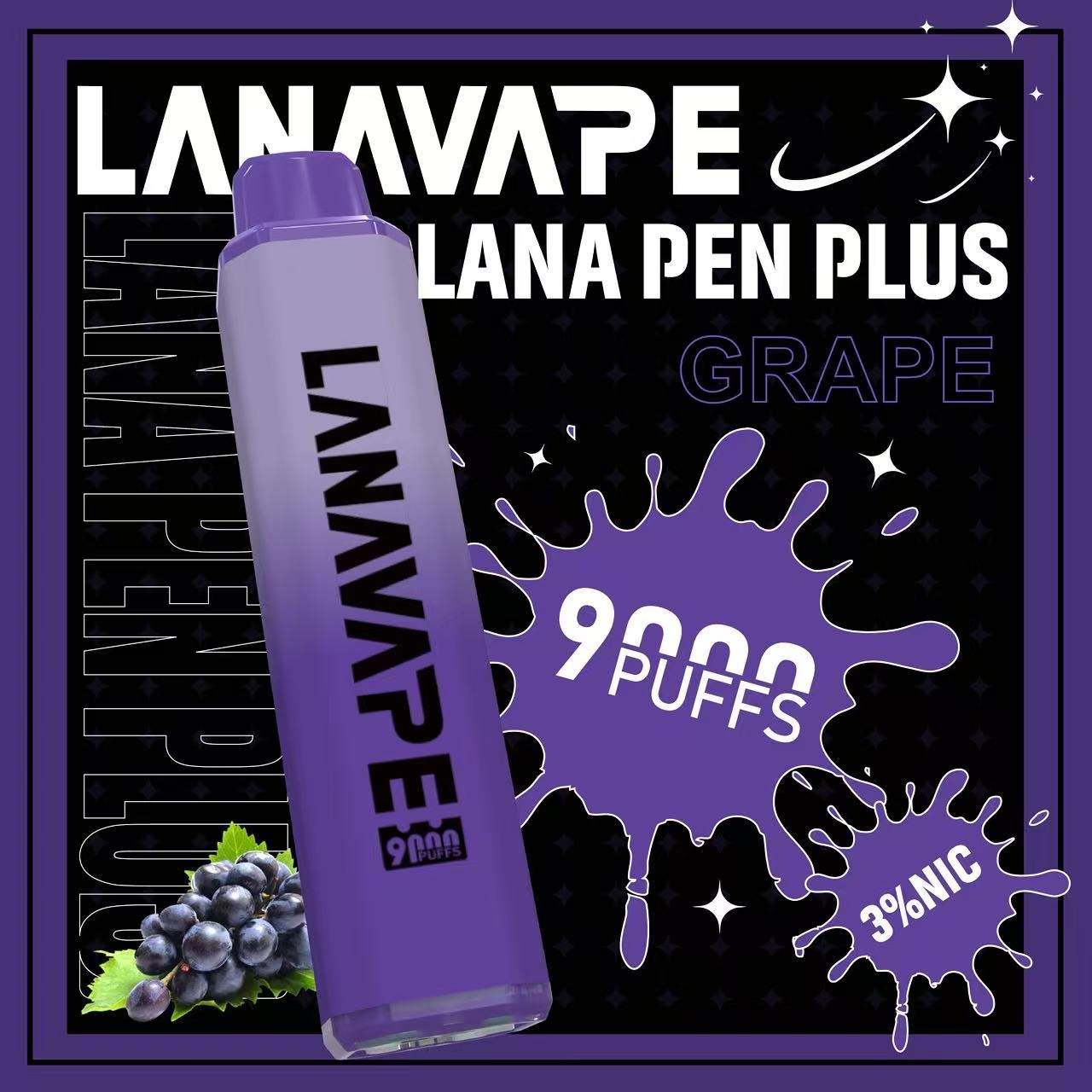 LANA_VAPE_ 9000_PUFSS_葡萄